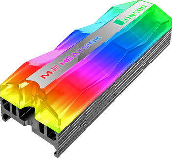 Jonsbo M&period;2 ARGB Computer K&uuml;hlkomponente Solid-State-Laufwerk K&uuml;hlk&ouml;rper Schwarz&comma; Wei&szlig;