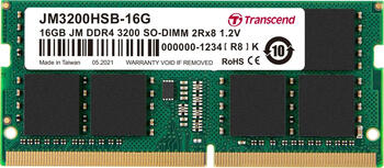 DDR4RAM 16GB DDR4-3200 Transcend JetRam SO-DIMM, CL22 