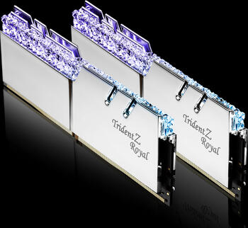 DDR4RAM 2x 8GB DDR4-4000 G.Skill Trident Z Royal silber DIMM, CL17-17-17-37 Kit