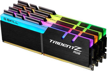 DDR4RAM 4x 8GB DDR4-3200 G.Skill Trident Z RGB DIMM, CL16-18-18-38 Kit
