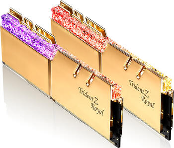 DDR4RAM 2x 16GB DDR4-4266 G.Skill Trident Z Royal gold DIMM, CL17-18-18-38 Kit
