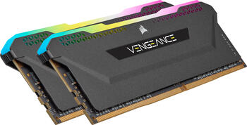 DDR4RAM 2x 16GB DDR4-3200 Corsair Vengeance RGB PRO SL schwarz DIMM, CL16-20-20-38 Kit