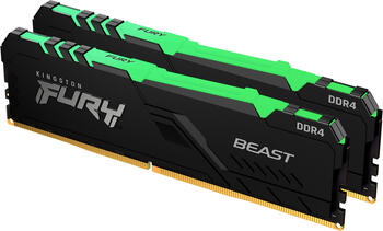 DDR4RAM 2x 32GB DDR4-3200 Kingston FURY Beast RGB DIMM, CL16-20-20 Kit