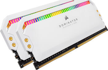 DDR4RAM 2x 8GB DDR4-3600 Corsair Dominator Platinum RGB White DIMM, CL18-19-19-39 Kit