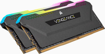 DDR4RAM 2x 32GB DDR4-3200 Corsair Vengeance RGB PRO SL schwarz DIMM, CL16-20-20-38 Kit