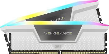 DDR5RAM 2x 16GB DDR5-6200 Corsair Vengeance RGB weiß DIMM on-die ECC, CL36-39-39-76 Kit