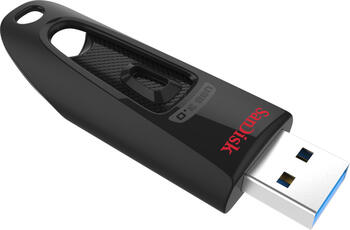 32 GB SanDisk Ultra USB 3&period;0 Stick schwarz lesen&colon; 100MB&sol;s