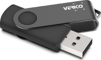128 GB Verico Flip schwarz Typ-A USB 2.0 Stick lesen: 28MB/s, schreiben: 6,5MB/s