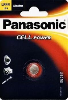 Knopfzelle Panasonic LR 44 1.5V Alkali-Mangan 