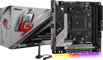 ASRock B550 Phantom Gaming-ITX/ax, Mini-ITX Mainboard, 2x DDR4, max. 64GB, 1x HDMI 2.1, 1x USB-C 3.1