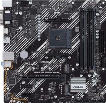 ASUS Prime B550M-K, µATX Mainboard, 4x DDR4, max. 128GB, 1x VGA, 1x DVI-D, 1x HDMI 2.1