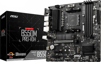 MSI B550M Pro-VDH, µATX Mainboard, 4x DDR4, max. 128GB, 1x VGA, 1x HDMI 2.1