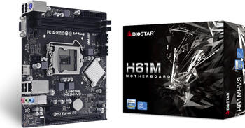 Biostar H61MHV3, µATX Mainboard, 2x DDR3, max. 16GB, 1x VGA, 1x HDMI 1.4