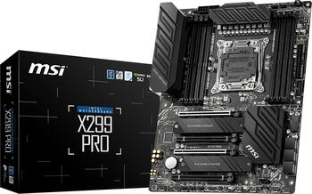 MSI X299 Pro, ATX Mainboard, 8x DDR4, max. 256GB, 1x USB-C 3.2 (20Gb/s)