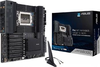ASUS Pro WS WRX80E-Sage SE Wi-Fi 6, E-ATX, Sockel AMD sWRX8 4x DDR4 max. 128GB, 1x VGA
