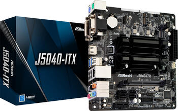 ASRock J5040-ITX Mainboard mit Intel Pentium Silver J5040, 4C/4T, 2.00-3.20GHz, 2x DDR4 SO-DIMM, max. 8GB