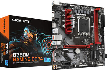 GIGABYTE B760M Gaming DDR4, Sockel 1700, µATX-Mainboard, 2x DDR4 max. 64GB, VGA, HDMI 2.0, 1x DisplayPort 1.2