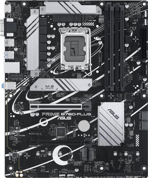 ASUS Prime B760-Plus, Sockel 1700, ATX-Mainboard, 4x DDR5 max. 192GB, VGA, HDMI 2.1, DisplayPort 1.4
