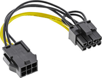 InLine Strom Adapter intern, 6pol zu 8pol für PCIe 