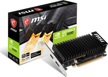 MSI GeForce GT 1030 2GHD4 LP OC, 2GB DDR4 Grafikkarte, HDMI, DP
