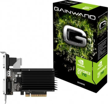 Gainward GeForce GT 710 SilentFX, 2GB GDDR3, 1x VGA, 1x DVI, 1x HDMI