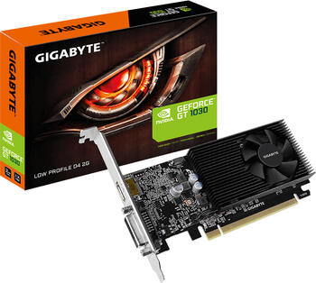 Gigabyte GeForce GT 1030 Low Profile D4 2G, 2GB DDR4 Grafikkarte, DVI, HDMI