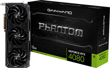 Gainward GeForce RTX 4080 Phantom, 16GB GDDR6X Grafikkarte, HDMI 2.1a, 3x DisplayPort 1.4a