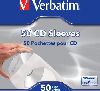 CD/ DVD-Leerhüllen 1-fach Papierhüllen 50er 