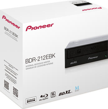 Pioneer BDR-212EBK schwarz, SATA, BluRay-Laufwerk 