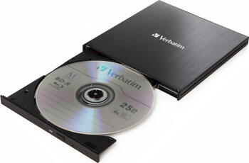 Verbatim External Slimline, USB-C 3.0 Blu-ray-Brenner