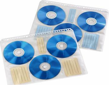 Hama DIN A4-Index-Hüllen, 10er Pack für 60 CDs/ DVDs 