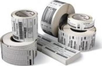 Zebra Z-Select 2000T - Permanentes selbstklebendes Acrylpapier, Box aus 4 Rollen