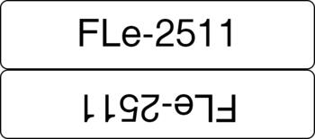Brother FLe-2511 Beschriftungsband schwarz auf weiß 