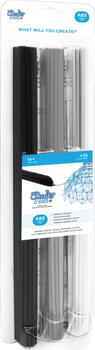 75er-Pack 3Doodler Create+ Filament ABS, schwarz, grau, weiß - Grayscale Mix