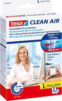 Tesa Clean Air Größe L, Feinstaubfilter 140 x 100 mm 