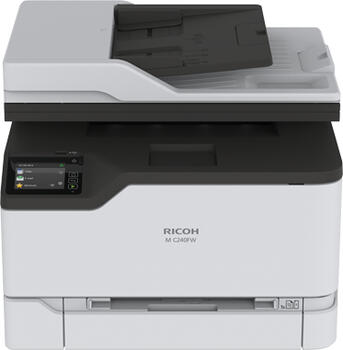 Ricoh M C240FW, Laser, mehrfarbig-Multifunktionsgerät, Drucker/Scanner/Kopierer/Fax