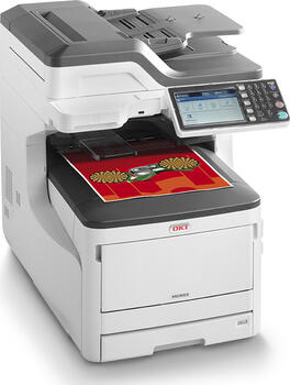 OKI MC853dn, LED, mehrfarbig-Multifunktionsgerät, Drucker/Scanner/Kopierer/Fax