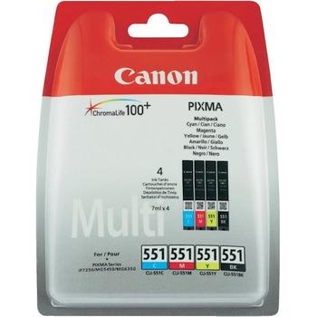 Canon CLI-551 Multipack schwarz/farbig 