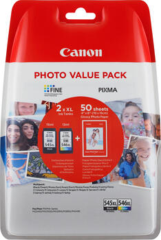 Canon PG-545XL/CL-546XL Tinte schwarz/farbig Kapazität Multipack