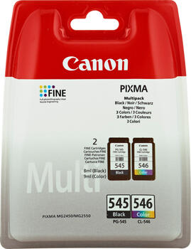 Canon PG-545/CL-546 Tinte schwarz/farbig Multipack 2x8ml