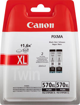 Canon PGI-570XL schwarz 2er-Pack 