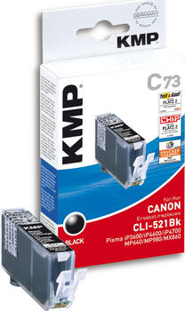 KMP C73 kompatibel zu Canon CLI-521BK schwarz 