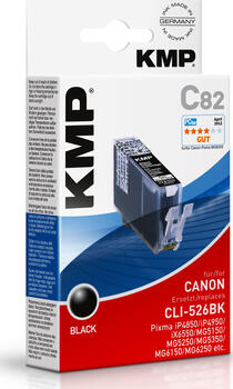 KMP C82 kompatibel zu Canon CLI526BK schwarz 
