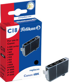 Pelikan kompatible Tintenpatrone zu Canon BCI-6BK schwarz 