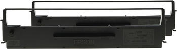 Epson Black Ribbon Cartridge f. LQ-350/300+/300+II, Dualpack 