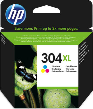 HP 304 XL Druckkopf mit Tinte farbig Original 300 Seiten