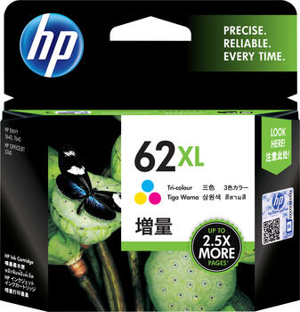 HP 62 XL Druckkopf mit Tinte farbig 