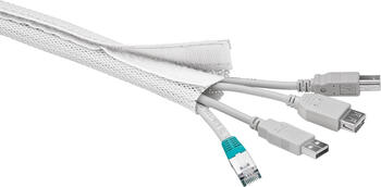 WireSleeve flexibler Kabelmantel 1&comma;8m wei&szlig; 