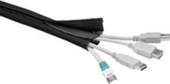 WireSleeve flexibler Kabelmantel 1&comma;8m schwarz 