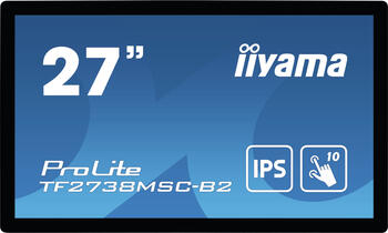 27 Zoll iiyama ProLite TF2738MSC-B2, 68.6cm TFT, 5ms, 1x DVI, 1x HDMI, 1x DisplayPort, 1x Line-In (3.5mm)